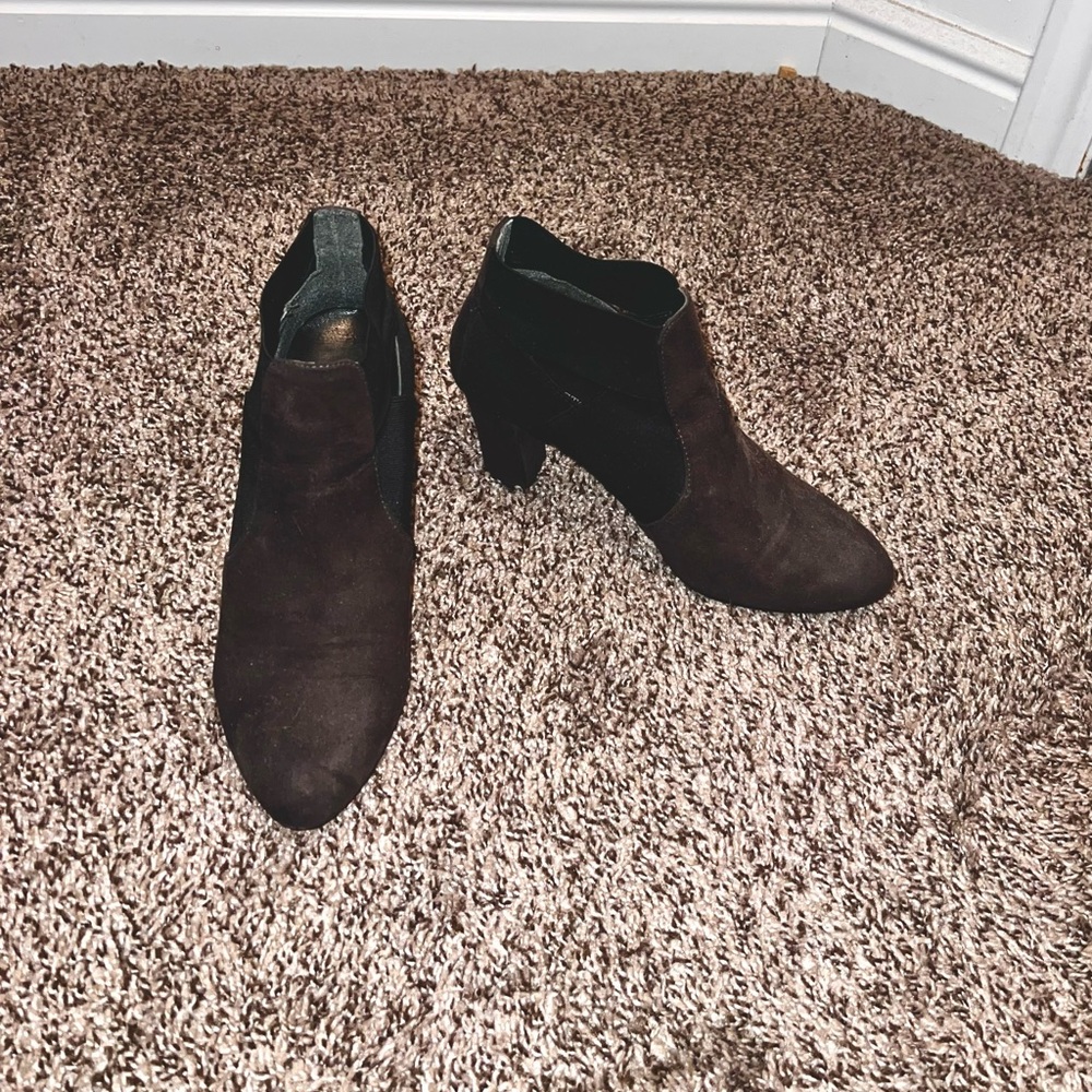 Dark gray booties